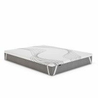 FlexPedic Flippable 2in Thick Carbon Memory Foam Mattress Topper w/ Cover, Queen