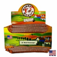 Happy Howie 50952132 Beef Sausage for Dogs, 12 in. Bulk - Pack of 36
