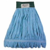 Boardwalk® Microfiber Looped-End Wet Mop Head, Medium, Blue BWKMWTMB