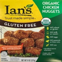Ians Organic Gluten Free Chicken Nugget Perspective: front