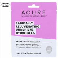 Acure - Under Eye Mask - Radically Rejuvenating Hydrogel - Case of 12 - 1 Each