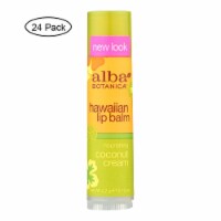 Alba Botanica - Lip Balm - Coconut Cream - Case of 24 - .15 oz.