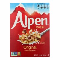 Alpen Original Muesli Cereal - Case of 12 - 14 oz.