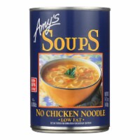 Amy's - Organic Low Fat No-Chicken Nooodle Soup - Case of 12 - 14.1 oz.