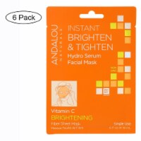 andalou Naturals Instant Brighten & Tighten Facial Mask - Vitamin C - Case of 6 - 0.6 fl oz.