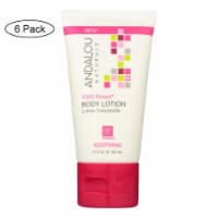 Andalou Naturals Lotion - 1000 Roses - Case of 6 - 1.7 fl oz.