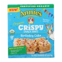 Annie's™ Homegrown - Crispy Snack Bars Birthday Cake 5count - Case of 8 - 3.9 oz.