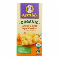 Organic Shells and Real Aged Cheddar Macaroni and Cheese - Case of 12 - 6 oz.