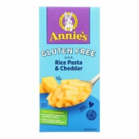Annie's Homegrown Gluten Free Rice Pasta and Cheddar Mac and Cheese - Case of 12 - 6 oz.