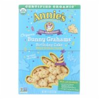 Annie's Organic Birthday Cake Bunny Grahams - Case of 12 - 7.5 oz.