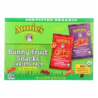 Annie's Homegrown Organic Bunny Fruit Snacks Variety Pack - Case of 12 - 9.6 oz.