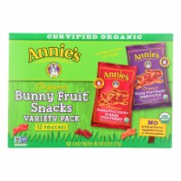 Annie's™ Homegrown Organic Bunny Fruit Snacks Variety Pack - Case of 12 - 9.6 oz.