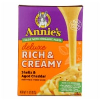Macaroni Dinner - Creamy Deluxe - Shells and Real Aged Cheddar Sauce - 11 oz - case of 12