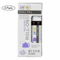 Aura Cacia - Roll On Essential Oil - Chill Pill - Case of 4 - .31 fl oz.