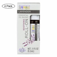 Aura Cacia - Roll On Essential Oil - Lavender - Case of 4 - .31 fl oz.