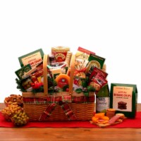 Holiday Greetings Gourmet Gift Hamper- Christmas gift basket - Holiday Gift Basket