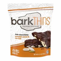 Bark Thins Snacking Dark Chocolate - Pumpkin Seed with Sea Salt - Case of 12 - 4.7 oz.