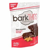 Bark Thins Snacking Dark Chocolate - Almond with Sea Salt - Case of 9 - 10 oz.