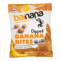 Barnana Organic Chewy Banana Bites - Peanut Butter - Case of 12 - 1.4 oz.