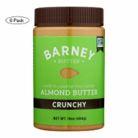 Barney Butter - Almond Butter - Crunchy - Case of 6 - 16 oz.