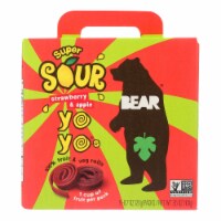 Bear - Real Fruit Yoyo Straw Apple - Case of 6 - 3.5 oz.