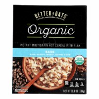 Better Oats Organic Instant Multigrain Hot Cereal - Bare - Case of 6 - 11.8 oz.