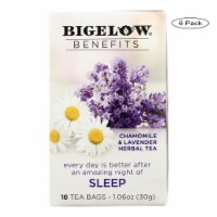 Bigelow Tea Tea - Chamomile Lavender - Sleep - Case of 6 - 18 BAG