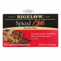 Bigelow Tea Black Tea - Spiced Chai - Case of 6 - 20 BAG