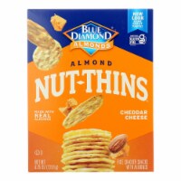 Blue Diamond Nut Thins - Cheddar Cheese - Case Of 12 - 4.25 Oz. Perspective: Main