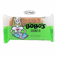 Bobo's Oat Bars - All Natural - Coconut - 3 oz Bars - Case of 12