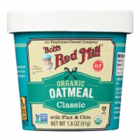 Bob's Red Mill - Oatmeal - Organic - Cup - Classc - Gluten Free - Case of 12 - 1.8 oz.