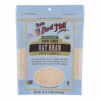 Bob's Red Mill - Oat Bran - Organic High Fiber Hot Cereal - Case of 4 - 18 oz.