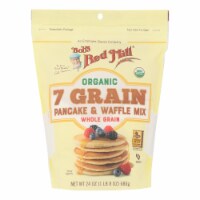 Bob's Red Mill - Pancake/waffle 7 Green - Case of 4 - 24 oz.