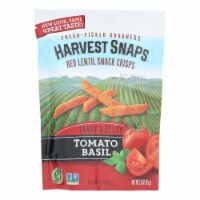 Calbee Snapea Crisp - Lentil Snaps - Tomato Basil - Case of 12 - 3 oz.