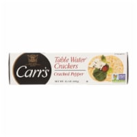 Carr's Table Water Crackers - Bite Size with Cracked Pepper - Case of 12 - 4.25 oz.