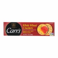 Carr's Crackers - Whole Wheat - Case of 12 - 7.1 oz.