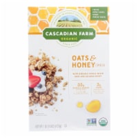 Cascadian Farm Organic Granola Cereal - Oats and Honey - Case of 6 - 16 oz.