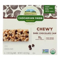 Cascadian Farm Granola Bar - Organic - Chewy - Chocolate Chip - 7.4 oz - case of 12