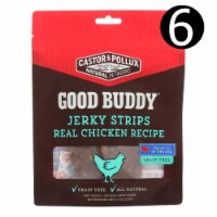 Jerky Strips Dog Treats - Real Chicken Recipe - Case of 6 - 4.5 oz.