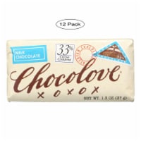 Chocolove - Premium Chocolate Bar - Milk Chocolate - Pure - Mini - 1.3 oz Bars - Case of 12
