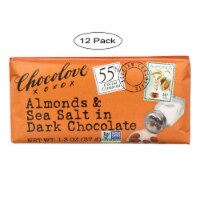 Chocolove - Premium Chocolate Bar - Dark Chocolate - Almonds and Sea Salt - Mini