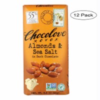Chocolove - Premium Chocolate Bar - Dark Chocolate - Almonds and Sea Salt