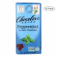 Chocolove - Premium Chocolate Bar - Dark Chocolate - Peppermint - 3.2 oz Bars - Case of 12