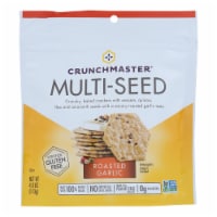 Crunchmaster - Multiseed Crckr Rst Garlc - Case of 12 - 4 oz.