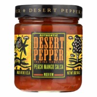 Desert Pepper Trading - Medium Hot Peach Mango Salsa - Case of 6 - 16 oz.