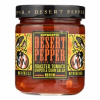 Desert Pepper Trading - Medium Hot Roasted Tomato Chipotle Corn Salsa - Case of 6 - 16 oz.