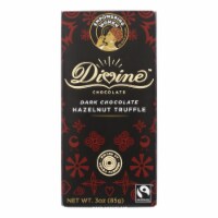 Divine - Bar Dark Chocolate Hazelnut Trffl - Case of 12 - 3 oz.