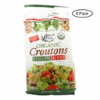 Edward and Sons Organic Croutons - Italian Herbs - Case of 6 - 5.25 oz.