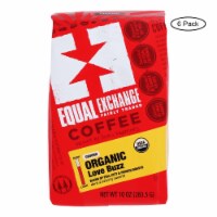 Equal Exchange Authentic Fair Trade Small Farmer Coffee, Love Buzz  - Case of 6 - 12 oz.