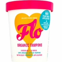 Flo - Tampons Organic Eco-applctr - Case of 12-14 CT